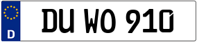 Trailer License Plate